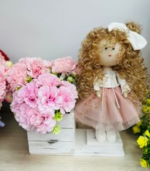 Інтер’єрна лялька-кашпо (рожева)