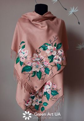 Hand-painted shawl