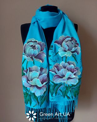 Hand-painted shawl